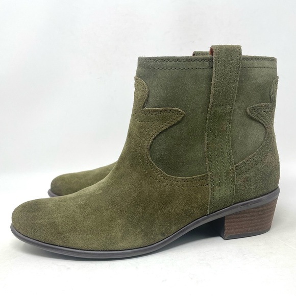 Lucky Brand Terra Bootie Green Womens 8.5 - Picture 4 of 8